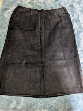 Danier Black Suede Pencil Skirt